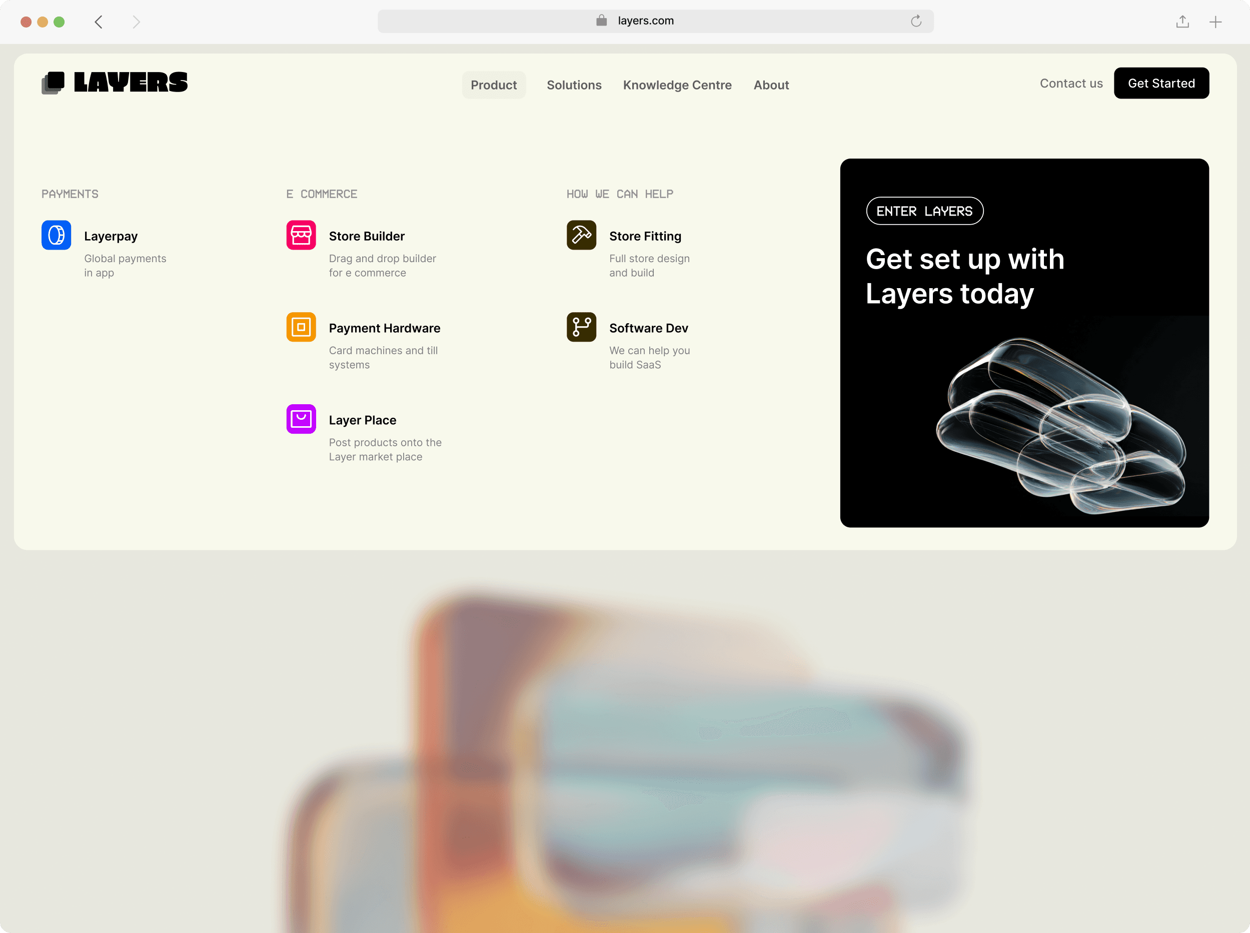 Layered composition and UI layout