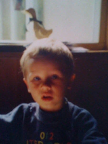 A childhood portrait of Sam